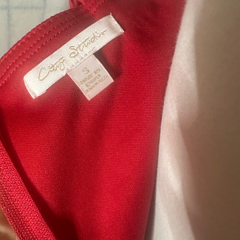 Small Red Ruffle Bodycon Homecoming Cocktail Mini Dress - Picture 7 of 8